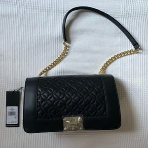 Karl Lagerfeld Paris Black Leather Lara Bag